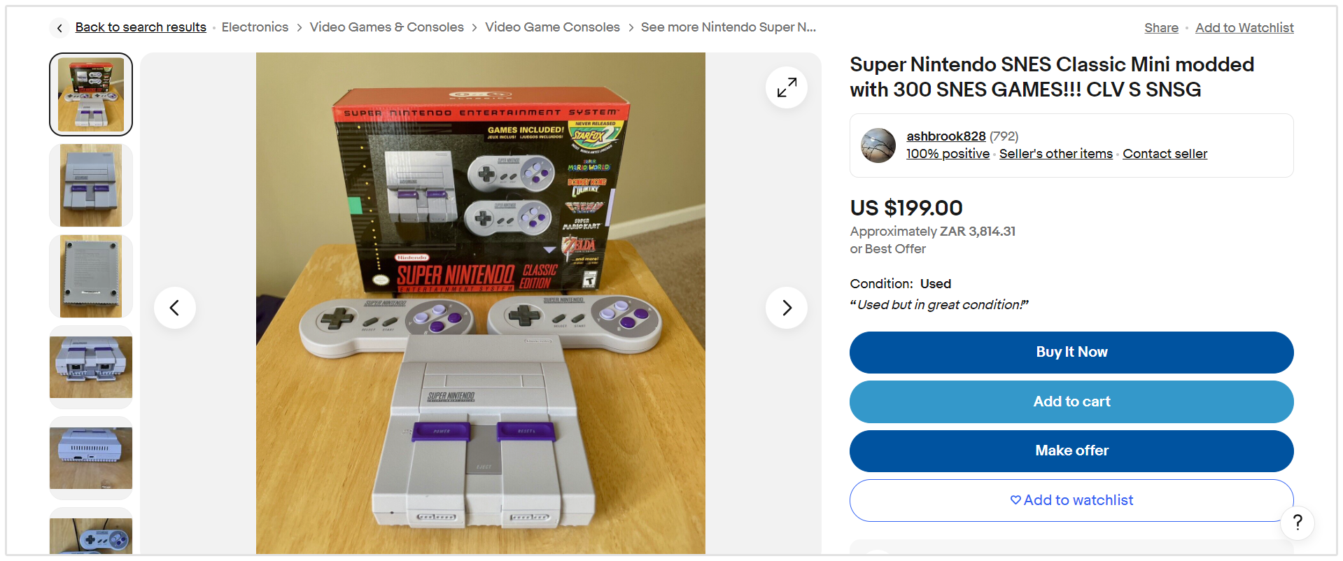 Nintendo Ebay Product